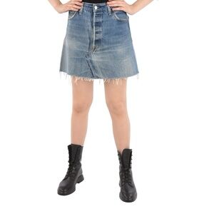 Re/Done x Levi’s High Rise Dark Blue Skirt Size 28”
